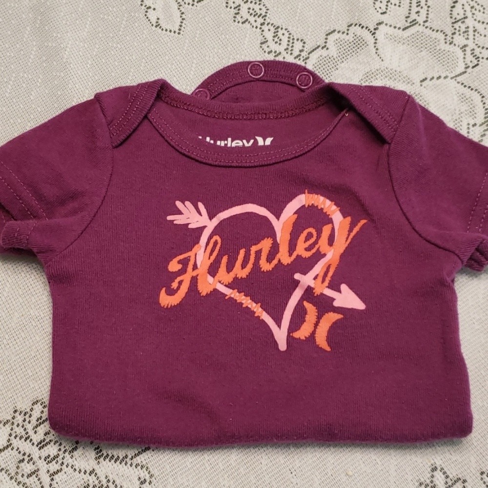 3 for $10 Baby girl Hurley onesie